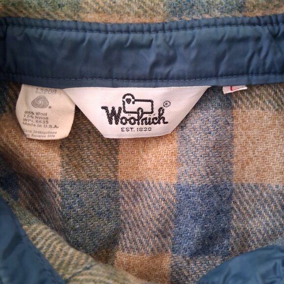 Vintage 70s Woolrich Wool Hunting Coat Men's L Flannel Shirt Jacket - Picture 5 of 5